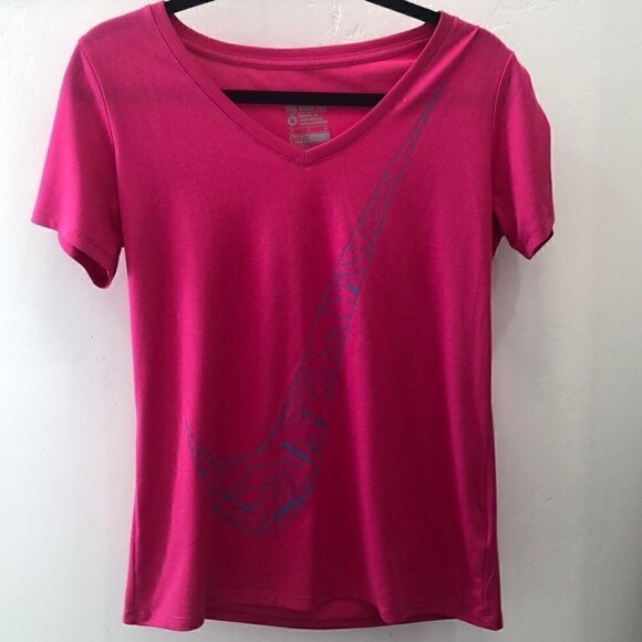 Nike Athletic Cut V Neck Top Size Medium - Picture 1 of 4
